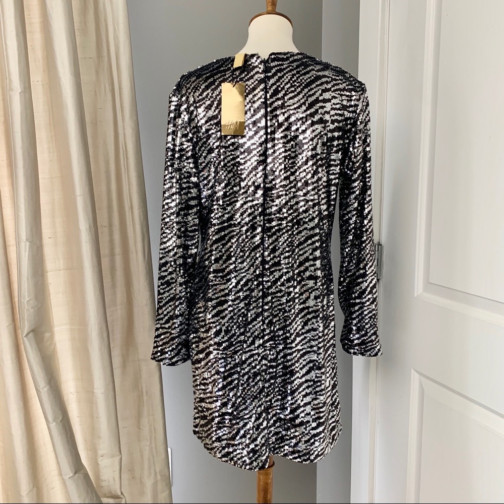 H&M black and silver sequin dress - Picture 3 of 6